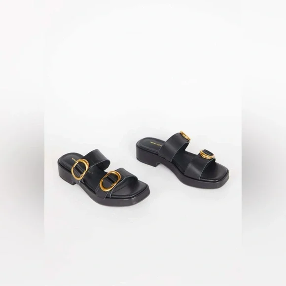 Intentionally Blank Orion Leather Slide Sandal - Picture 5 of 10